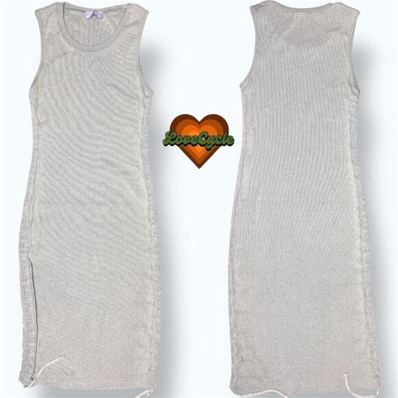 Women's Lioness Sage Green Military Minds Drawstring Mini Dress – Size L - Picture 3 of 5